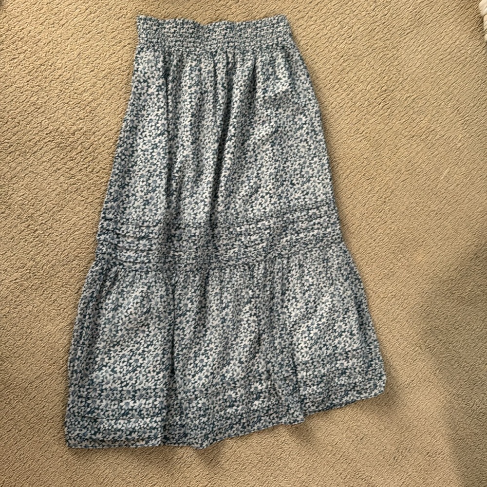 Madewell skirt floral blue - Picture 3 of 5